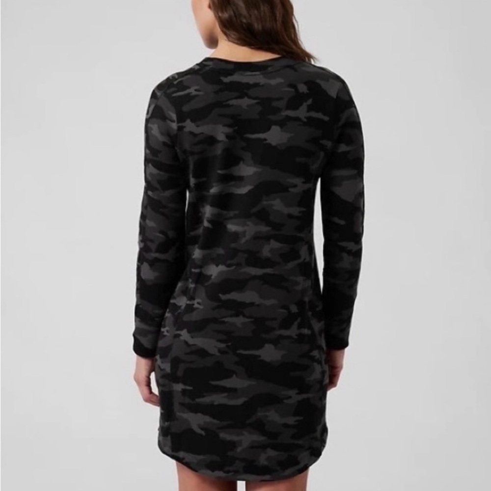 Athleta Camouflage Long Sleeve Balance Dress - Picture 2 of 5
